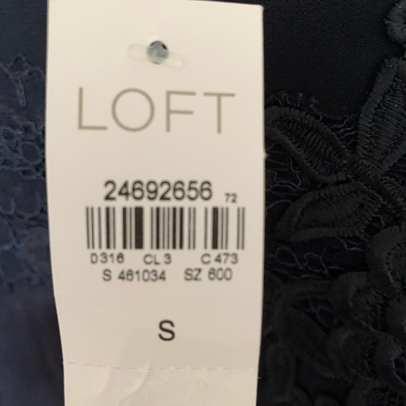 Loft size small navy blue dress NWT - Picture 2 of 3